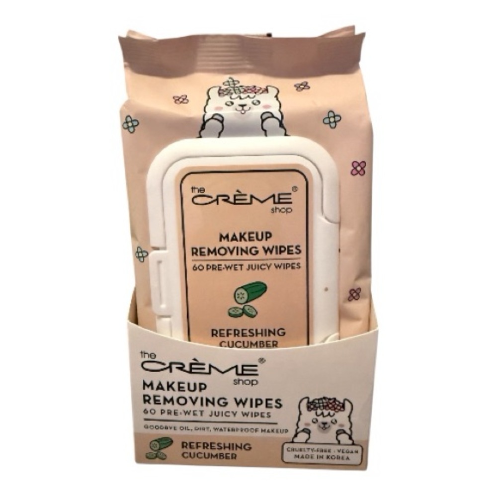 Makeup Removing Wipes by The Crème Shop in Refreshing Cucumber